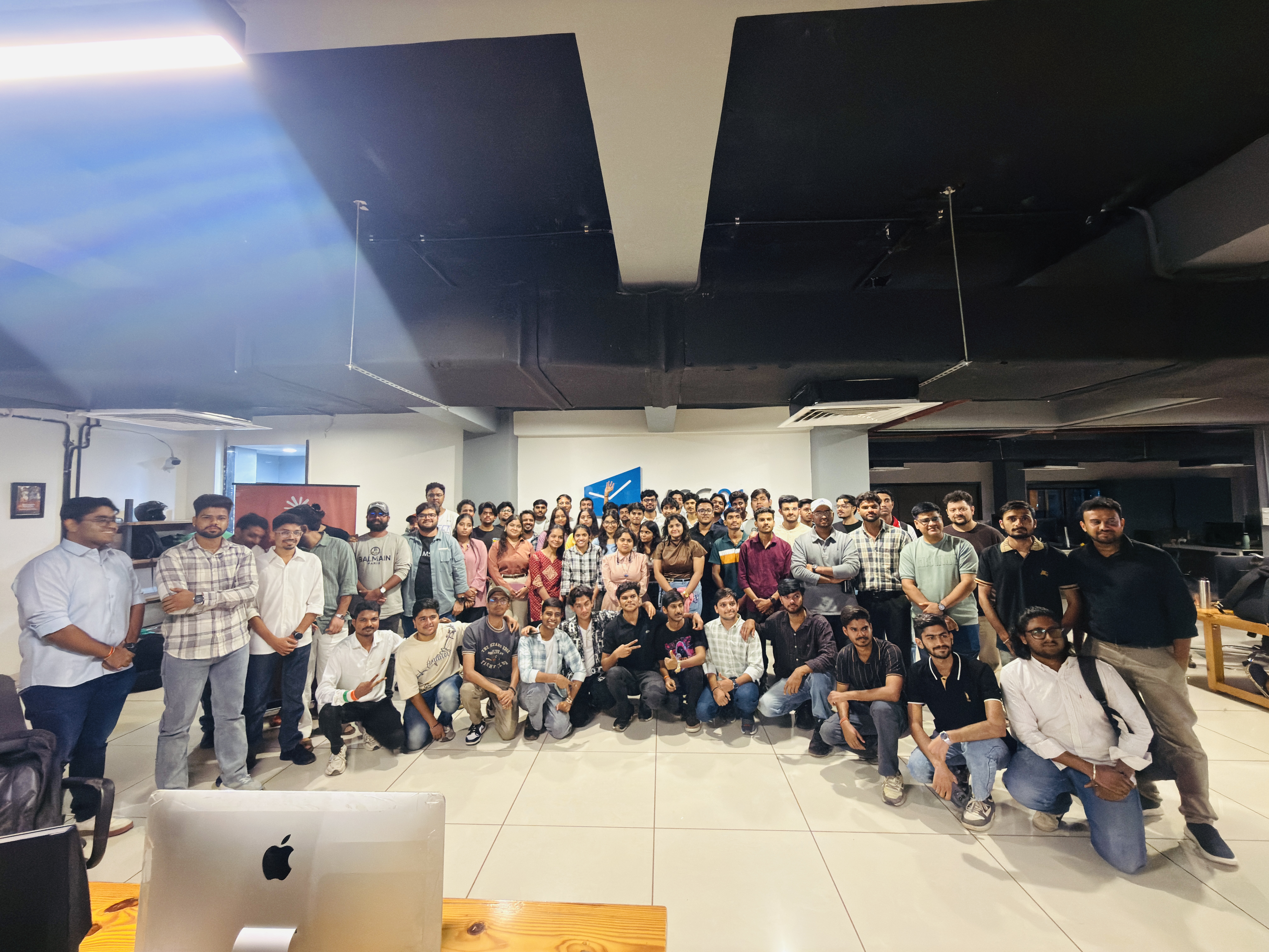 Group photo of all attendees at Indore's first Claude community meetup